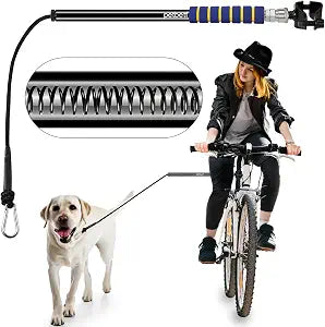 Dog Bike Leash -Dog Hands Free Leas | Attachment | Bike Leash Attachment | with Quick Connect Mechanism | Safety Fit for Outdoor | Easy to Installation and Removal,2Years Warranty Black