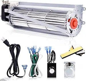 GFK4B Blower Fan Kit for Heatilator NDV4236I, Temco, Majestic, Lennox, Monessen, CFM, Vermont Castings Fireplaces, Rotom HB-RB74K R7-RB74K. FK4 GFK4A GFK4 Heatilator Fireplace Replacement Parts.