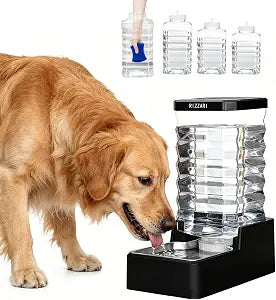 RIZZARI 10L Large Capacity Gravity Dog Water Dispenser | Multi-Day Water Storage,Auto Refill Design,Large BreedFriendly,Travel & Workday Ready,Consistent Water Access