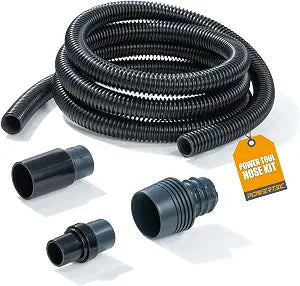 POWERTEC 1-1/4" OD x 10 Ft. Vacuum Hose Dust Collection Kit (70356)