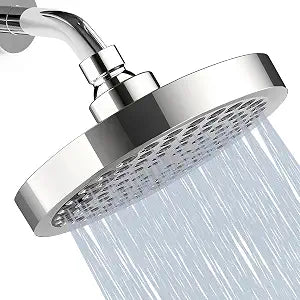 Shower Head High Pressure Rain, Luxury Showerhead with Chrome Plated Finish, Adjustable Replacement for Your Bathroom Shower Heads, Anti-Clogging Silicone Nozzles(6 Inch)