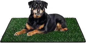 51.1x31.8In Dog Grass Pad, Professional Artificial Grass Pee, Large Fake Grass Potty Training Mat with Drainage Holes, Easy Clean Dog Potty Turf for Indoor Outdoor Balcony Patio