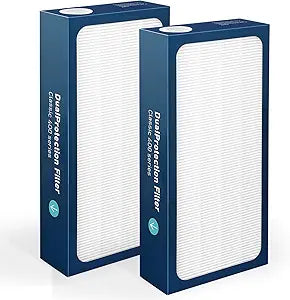 Upgraded Classic 400 Series Replacement Filter-Compatible with Blueair 400 Series Air Purifier Particle Filter Replacement, Part # 480i, 402, 403, 405, 410455EB, 450E Replacement Filter-2PACK
