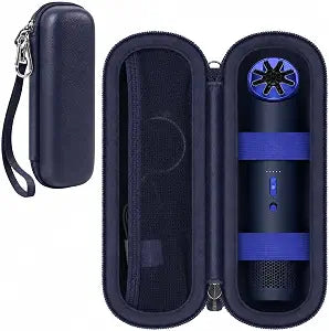 ANKHOH Carring Case for Dyson HushJet Mini Fan, PU Travel Bag, Blue