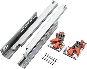 6 Pair of 18 Inch Undermount Soft Close Drawer Slides 100LB Load Capacity Full Extension Concealed Drawer Rails with 3D Locking Device