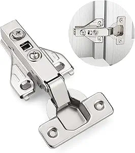 Probrico 30 Pair Cabinet Door Hinges Soft Closing Full Overlay Concealed Face Frame Corner Cabinet Hinges for Kitchen Cabinets