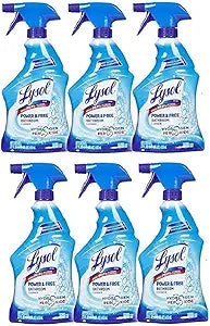 Lysol Bleach Free Hydrogen Peroxide Bathroom Cleaner Spray, Fresh, 22 oz (Pack of 6)