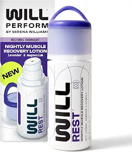 Lavender Oil Magnesium Lotion for Sleep by Serena Williams I Nightly Topical Magnesium Cream for Relaxation I Vitamin D & Geranium Lavender Lotion for Better Sleep & Relief I 3 FL Oz