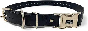 Sparky Pet Co Apollo E-Collar Replacement Strap, 1" x 30" Waterproof Biothane with Double Buckle & Quick Snap Clasp, Fits Garmin, Dogtra, SportDOG & Educator (Black)