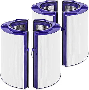 2 Pack Upgraded HP1 Filter Replacement For Dyson HP1 HP07 PH01 HP10 TP07 TP10 TP09 HP09 HP06 TP06 PH02 PH03 PH04-360┬░ Combi Glass Pure Cool Hot Humidify Fan Filter & Activated Carbon 2-IN-1 Filter