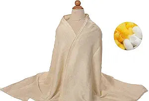 Hala & Kane -Shower Towel Mulberry Silk | Natural Organic Pure Silk | Large Bath Towels, Ultra Absorbant | Bath Towel for Yoga,Hair,Beach,Bath. (3 Layers, 31.5 x 29.5 Inches)