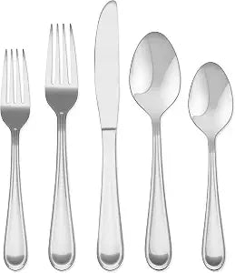 Hampton Forge Clark 20 Piece Flatware Set, Service for 4, One Size, Silver