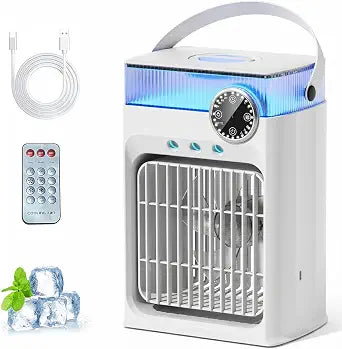 Portable Air Conditioner Cooling Fan with Remote for Bedroom,1200ML
