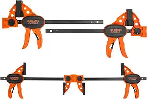 JORGENSEN E-Z Hold 4-Pack 6" 200LBS Light Duty Woodworking Bar Clamps