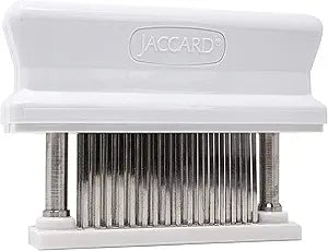 Jaccard 200348, 48 Blade Durable Meat Tenderizer with Stainless Steel Razor Sharp Needle, Cooking Gadget for Tenderizing Chicken, Beef, Pork, Veal, BBQ, White