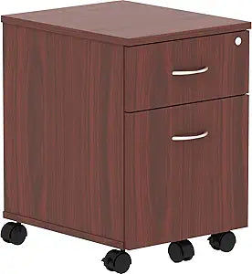 Lorell Relevance Series Mahogany Laminate Office Furniture