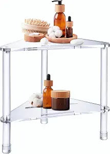 Acrylic Corner Shower Stool for Shaving Legs for Inside Shower