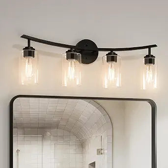 USHOWER 4-Light Inner Arc Bathroom Light Fixtures