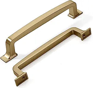 khtumeware 10 Pack 5 Inch Champagne Bronze Cabinet Pulls Warm Brass Drawer Pulls Kitchen Cabinet Hardware Kitchen Handles for Cabinets Cupboard Handles Drawer Handles
