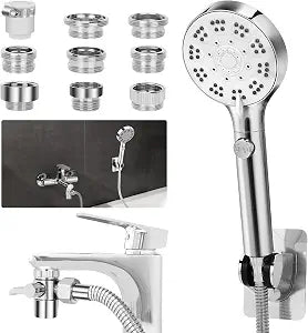 Bathtub Faucet Shower Head Sink with 79" Hose for Bathroom Garden