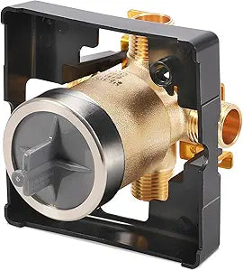 R10000-UNBX MultiChoice Universal Shower Valve Body, Rough-in Tub and Shower Valve Compatible with Delta 13/14, 17, 17T Series Trim Kits, 1/2-Inch Universal Inlets for PEX, Copper, CPVC