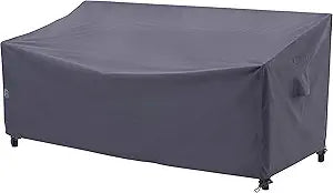 F&J Outdoors Heavy Duty Waterproof UV Resistant I Shape 3Seater Patio Sofa Cover, Grey, 82" W x 39" D x 36" H