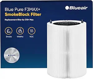 BLUEAIR Blue Pure 311i+ Max SmokeBlock Genuine Replacement Filter, Extra Carbon Captures 99.99% of Wildfire Smoke, fits Blue Pure 311i+ Max Air Purifier