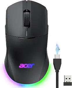 Acer Dual-Mode 2.4GHz Wireless & Wired Computer Gaming Mouse for PC, Laptop