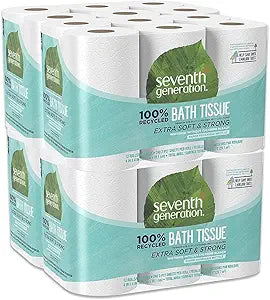 100% Recycled Bathroom Tissue, 2-Ply, White, 240 Sheets/roll, 48/carton