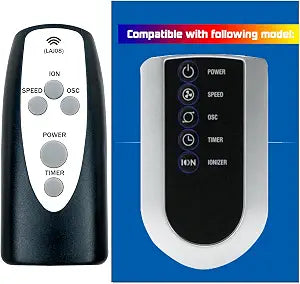 Replacement Remote Control for Lasko 2551 2554 2559 4824 T32202 T36212 Wind Curve TowerT42905 Oscillating TowerT48331 Xtraair Tower