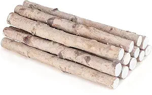 12 Pack Birch Logs for Fireplace Decorative Wood for DIY Crafts