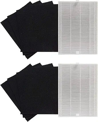 PUREBURG Replacement Filter Compatible with Coway AP-1216L Tower Mighty Air Purifier,H13 HEPA Activated Carbon Pre-Filters Air Clean Dust VOCs Odor (2+8)