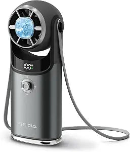 SEIGA Handheld Fan with Cooling Plate,Quiet,5200mAh Rechargeable