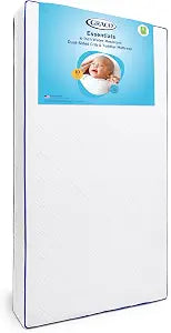 Graco Essentials 6-Inch Water-Resistant Crib & Toddler Mattress Made in the USA, Firm Support for Infants, GREENGUARD Gold Certified Baby Crib Mattress, Washable Water-Resistant, PVC-Free PEVA Cover