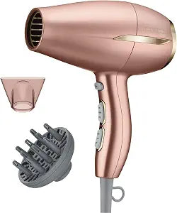 Conair Hair Dryer, INFINITIPRO, Compact, Frizz Free, Dusty Rose