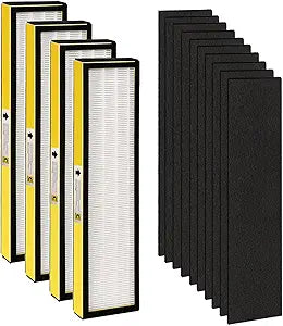 5+5 FLT5000 Replacment Filter C is Combined by HEPA Activated Carbon Material,Compatible with Air Purifier AC5000, AC5000E, AC5250PT, AC5350B, AC5350BCA, AC5350W Filter-5HEPA+5Pre-Treatment Filter (5)