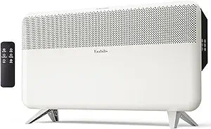 Panel Space Heater for Indoor Use, 1500W Large Room Convection Electric Heater with Adjustable Thermostat, 12H Timer, Overheating & Tip-over Protection, Standing or Wall Mounted