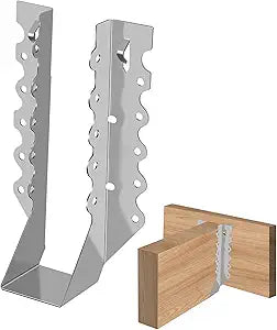 (30-Pack) Calvana 2x8 Brackets for Wood, Joist Hangers, Rafter Brackets, Versatile Rafter Ties, Made from Durable 20-Gauge Carbon Steel