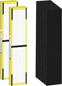 FLT5000 Replacement Filter C for Germ-Guardian Air Purifier AC5000 AC5000E AC5250PT AC5350B AC5350BCA AC5350W AC5300B,2 True H13 HEPA Filters+8 Activated Carbon Pre-Filters