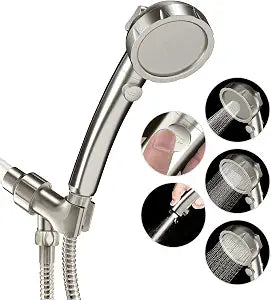 JONKEAN Handheld Shower Head with Hose for RV Brushed Nickel