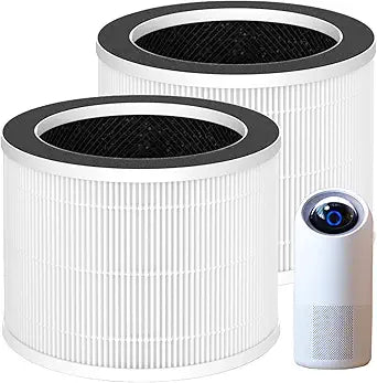 2 Pack Moon Replacement Filter for Sterra Moon Air Purifier, 3 in 1, H13 True HEPA with Activated Carbon and Pre-Filter