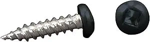 AP Products 012-PSQ500 BL 8 X 3/4 Black Finish #8 Pan Head Screw, 3/4" / Pack of 500