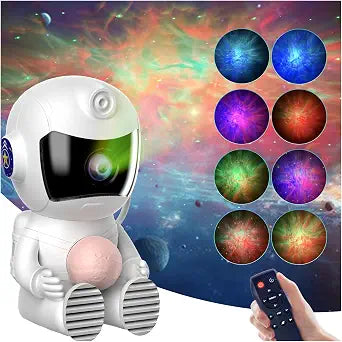 XIAOER Astronaut Galaxy Star Projector Night Light, Starlight Lamp with Timer & Remote, Bedroom Decor, Birthday Gifts for Adults Teen Girls, Ambient Lighting for Kids Room Aesthetic