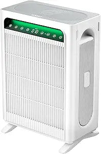 KNKA Air Purifier for Home Bedroom Large Room Up to 1,695 Ft┬▓ in 1 Hr, HEPA Air Cleaner with Washable Pre-Filter, AHAM VERIFIDE, AQI Display, ECO Mode, Pet Mode for Pets, Dust, Pollen, APH4000