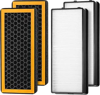 4 Pack Replacement Filters Compatible with HoMedics PetPlus AT-PETODR and TotalClean AT-OFL Air Purifier, Model AT-PET01 AT-PET02 and AR-45