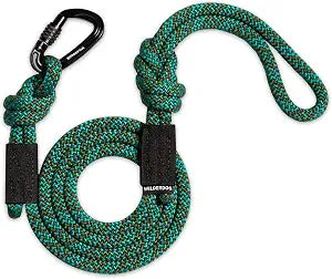 Wilderdog Climbing Rope Small Carabiner Dog Leash - Cascade - 5 ft