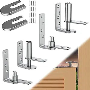 Saloon Door Hinges, Double Action Spring Hinge Self Closing, Heavy Duty Swinging Door Hardware for Cafe Doors, Two Way Swing, 304 Stainless Steel (Big, Double Door 2 Pack)