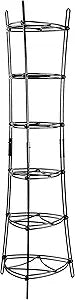 Lodge Cookware Storage Tower - 6-Tier - Multi-Tier Storage Rack for Cookware & Accessories - Space-Saving Organizer for Cast Iron, Lids & Kitchen Essentials - Matte Black