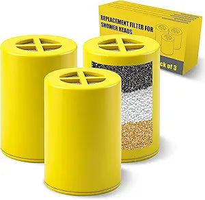 3-Pack Shower Filter Replacement Compatible With Afina Filter Showerhead & Shower Filter, for Hard Water Remove Chlorine And Other Impurities