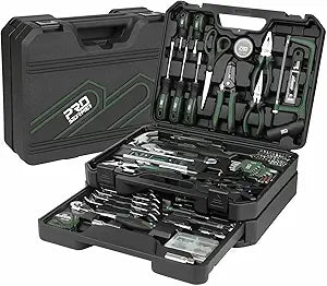 Prostormer 269-Piece Tool Set, Complete Tool Kit for Home, Auto and Mechanics Repair, General Household Hand Tool Box with Drawer for Men & Women (Green)